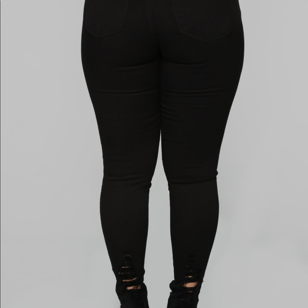 Black Ripped Jeans - Picture 2 of 4
